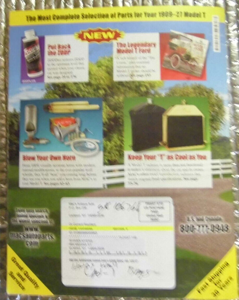 20082009 Mac's Antique Auto Parts Catalog 19091927 Model T 224 pages