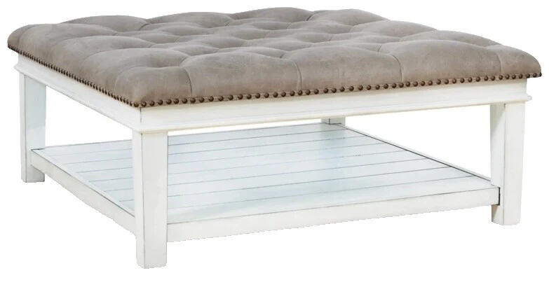 Otomen de couro sintético Ashley Furniture