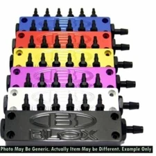 BLOX Racing BXAC-00403-PR Billet 6-Port Vacuum Manifold Kit Purple