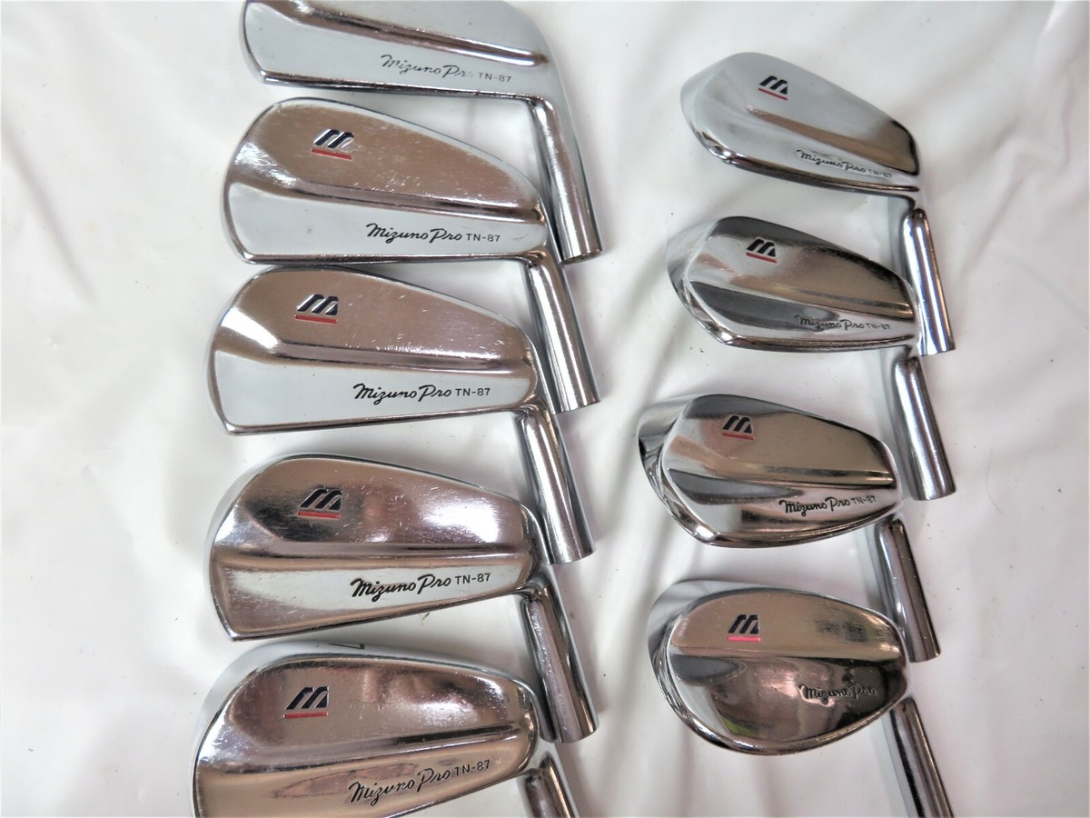 MIZUNO TN-87 3I-PW, AW 9Pcs Head Only IRON SET PARTS Tiger Woods