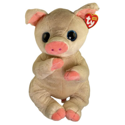 TY Beanie Buddy (Beanie Bellies) - PENELOPE the Pig (Medium - 12 inch) - MWMTs
