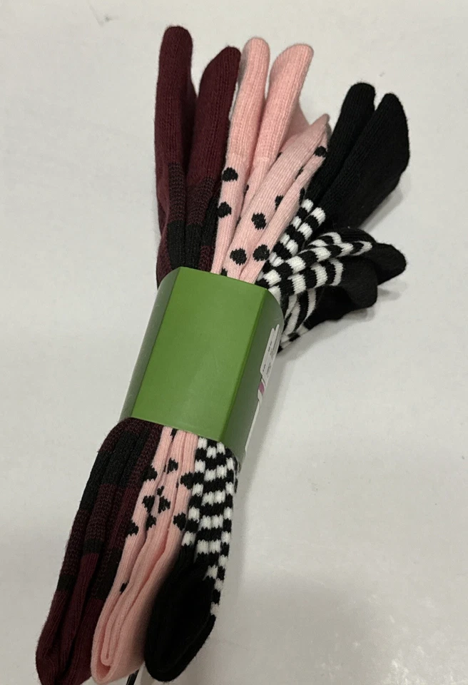 Kate Spade Mujer Pantalones Crew Calcetines 3 Pares Crew Rojo Conjunto Talla Única Nuevo con Etiquetas Foto 3 de 4