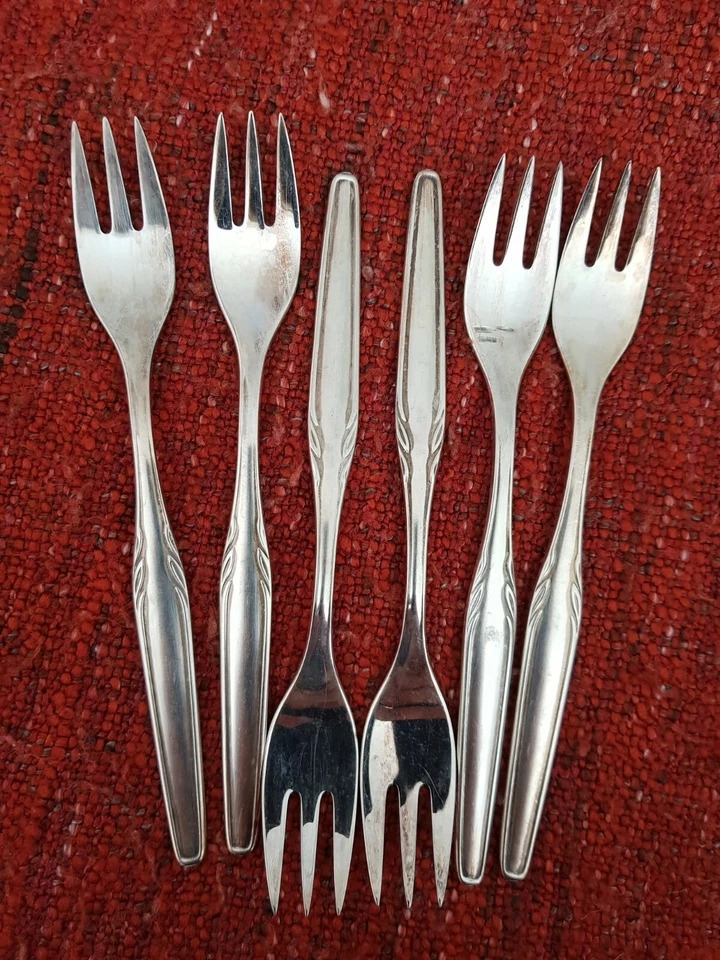 Alter wunderschöner von WMF Besteck mit 6 versilberten Kuchengabeln - Bild 2 von 4