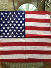 USA United States flag bandana, head wrap, arm band 22" X 22" 100 cotton
