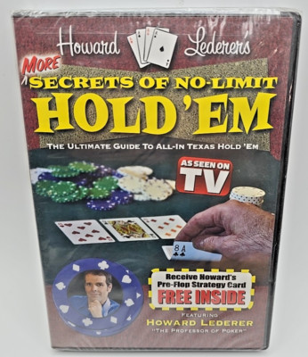 Howard Lederer's More Secrets of No Limit Hold Em DVD New Sealed