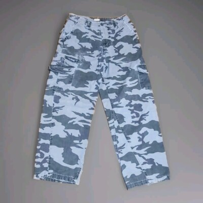 Men's Canyon River Blues Camouflage Fatigue Style Cargo Pants Sz 30/32  Green