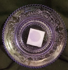 Bridgerton Glass Dessert Plate - Purple