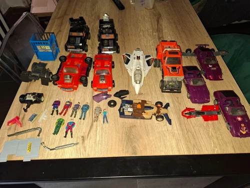 LARGE LOT M.A.S.K (MASK) KENNER 10 VEHICLES + CHARACTERS + PIECES