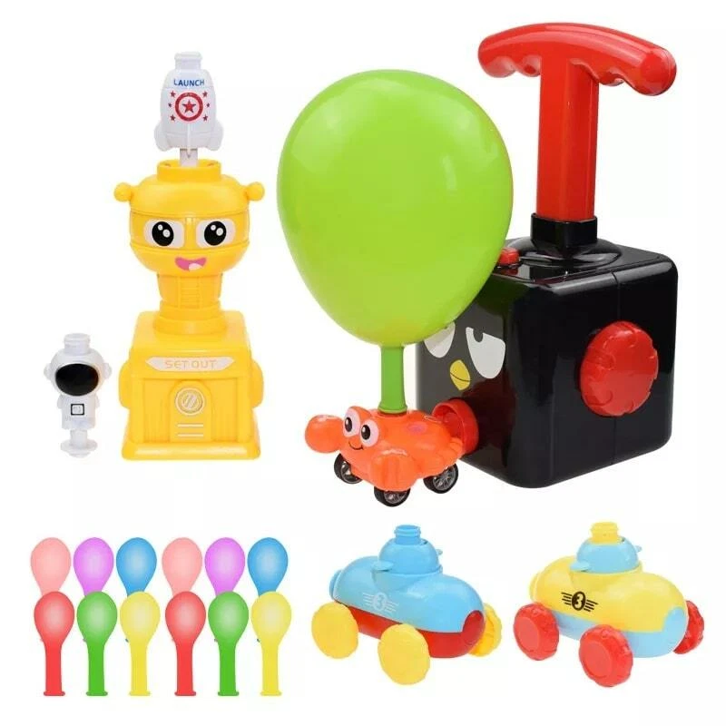 Balloon Launcher Powered Car Toy Set for Kids Children Toddlers Boys Girls Gift — 第 3/4 张图片