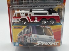 Matchbox Superfast #10 Fire Ladder Truck, 1:64, NIB