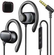 Open Ear Headphones Wired 3.5mm Earphones for Chormebook Laptop PC,Over Earbu...