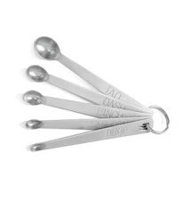 Measuring Spoons 18/10 Stainless Steel Mini Set 5 Pc Pinch Smidgen Dash Norpro