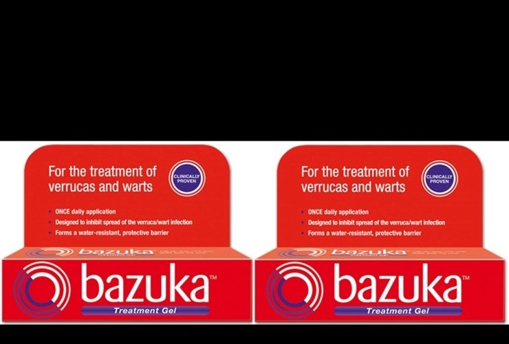 Bazuka Treatment Gel 6g Treatment for Verrucas and Warts X 2