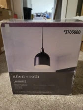 ALLEN+ROTH MINI PENDANT BLACK 3786680 Open Box New