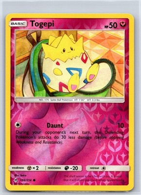 Togepi 136/214 Common Unbroken Bonds Pokemon Reverse Holo NM/M 527b-22