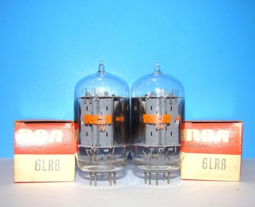6LR8 NOS RCA radio audio amplifier electron vintage vacuum tubes 2 valves tested