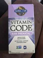 Garden Of Life Vitamin Code Raw Prenatal 90 caps Exp 01/26 Whole Food Pregnancy