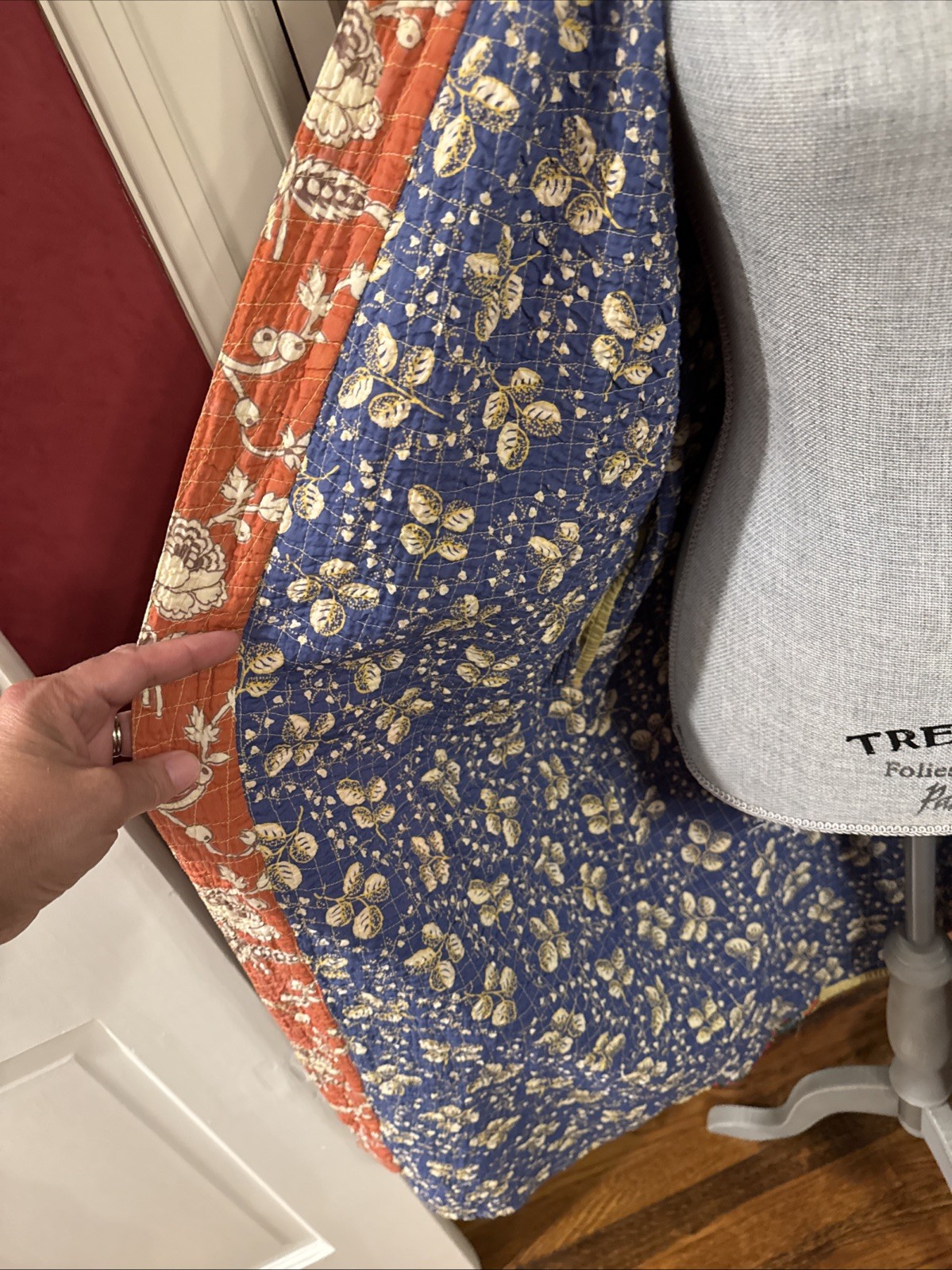 Handmade Kantha Patchwork Cotton Robe Reversible … - image 7