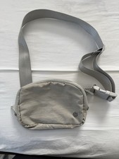Light Gray Crossbody / Fanny Pack with Multiple Pockets
