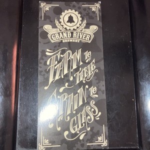 Grand River Brewery Flyer Jackson Michigan Alcoholism LAST ONE!