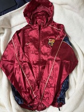 Chaqueta de Pista FC Barcelona 2001/2002 Para Mercado Japonés De Colección Rara Red Berry