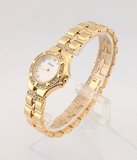 Orologio Licien Piccard "Dufonte" Donna Cristalli Oro Modello #70359; Nuovo~In~Scatola