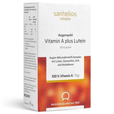 SANHELIOS Augenwohl Vitamin A plus Lutein Kapseln 60 St
