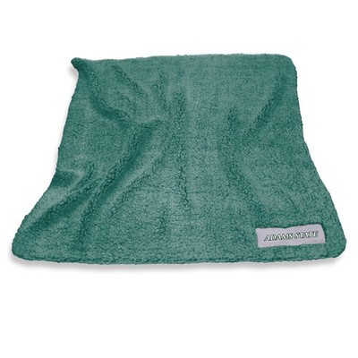 Adams State University Color Frosty Fleece 50x60 Throw Blanket With Logo Patch