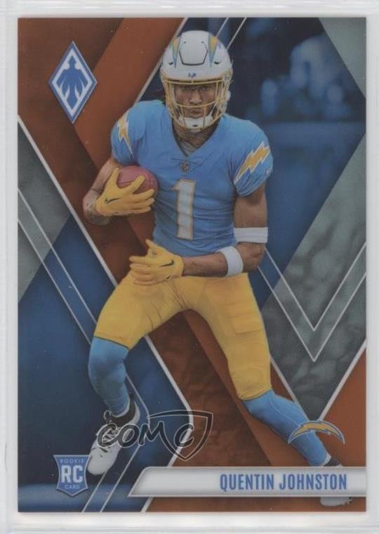 2023 Panini Phoenix Rookies Orange 70/99 Quentin Johnston #107 0qc2