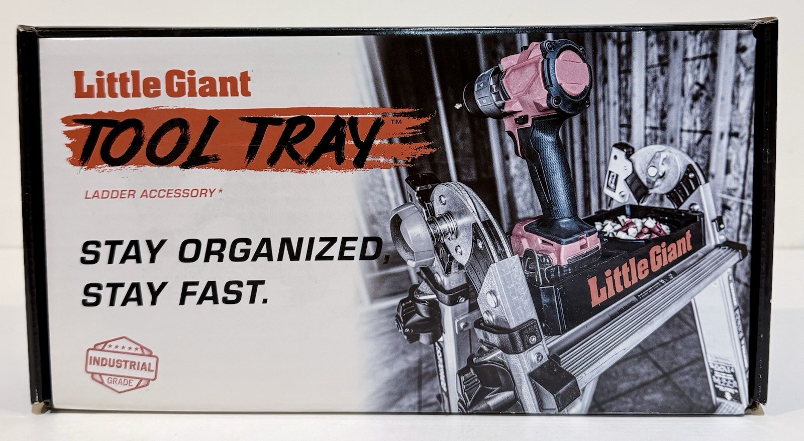 Little Giant Ladder Tool Tray Magnetic Bin Drill Compartment Screwdriver Slots