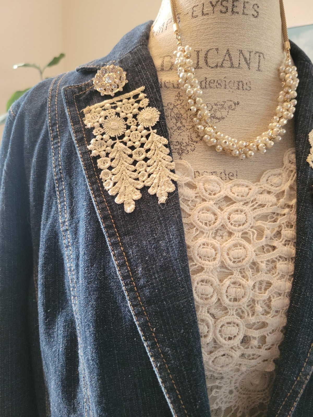 Upcycled Denim Jacket - image 2