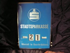 Saarbrücken Stadtsparkasse- Ewiger Kalender- Saargebiet, Saar