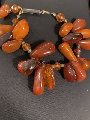 Antikes viktorianisches baltisches Bernstein Armband Butterscotch Cognac