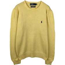 Used Ralph Lauren POLO by Ralph Lauren cotton knit sweater men's size M app...