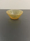Anchor Hocking Soreno Honey Gold Glass Amber Ripple Bowl Small 4.5oz Vintage