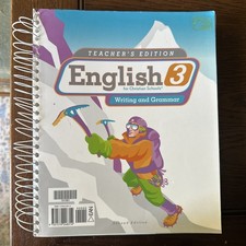 BJU English 3, Writing and Grammar, Teachers ...