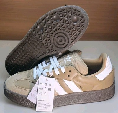 New Adidas SAMBA XLG Men's Size 9.5 Cardboard Brown White Gum Shoes JR0926