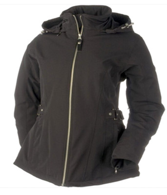 Obermeyer Xara Ski Jacket 14 Black Thinsulate Detachable Hood Snow Winter Coat