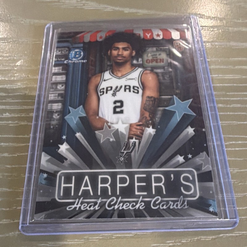 Topps Dylan Harper Harper’s Heat Check Insert #HS-4 San Antonio Spurs 2025