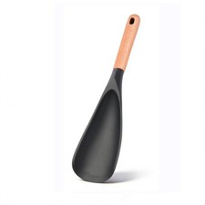 1 PCS Silicone Spatula Spoon Wooden Handle Nonstick Heat Resistant BPAFree