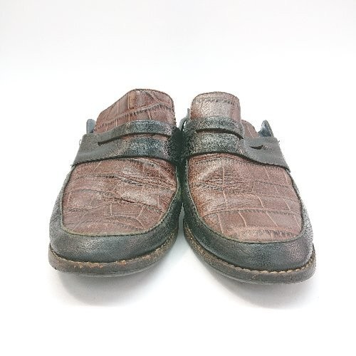 Ameri Sabo Chunky Heel Plain Leather Style Plain … - image 3