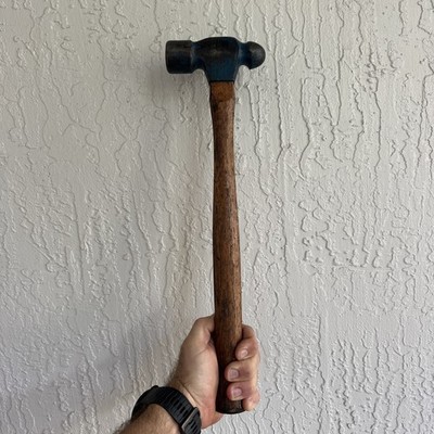 Vintage Plumb 32 Oz.  Ball Peen Hammer USA Made Original Wooden Handle Tool Nice