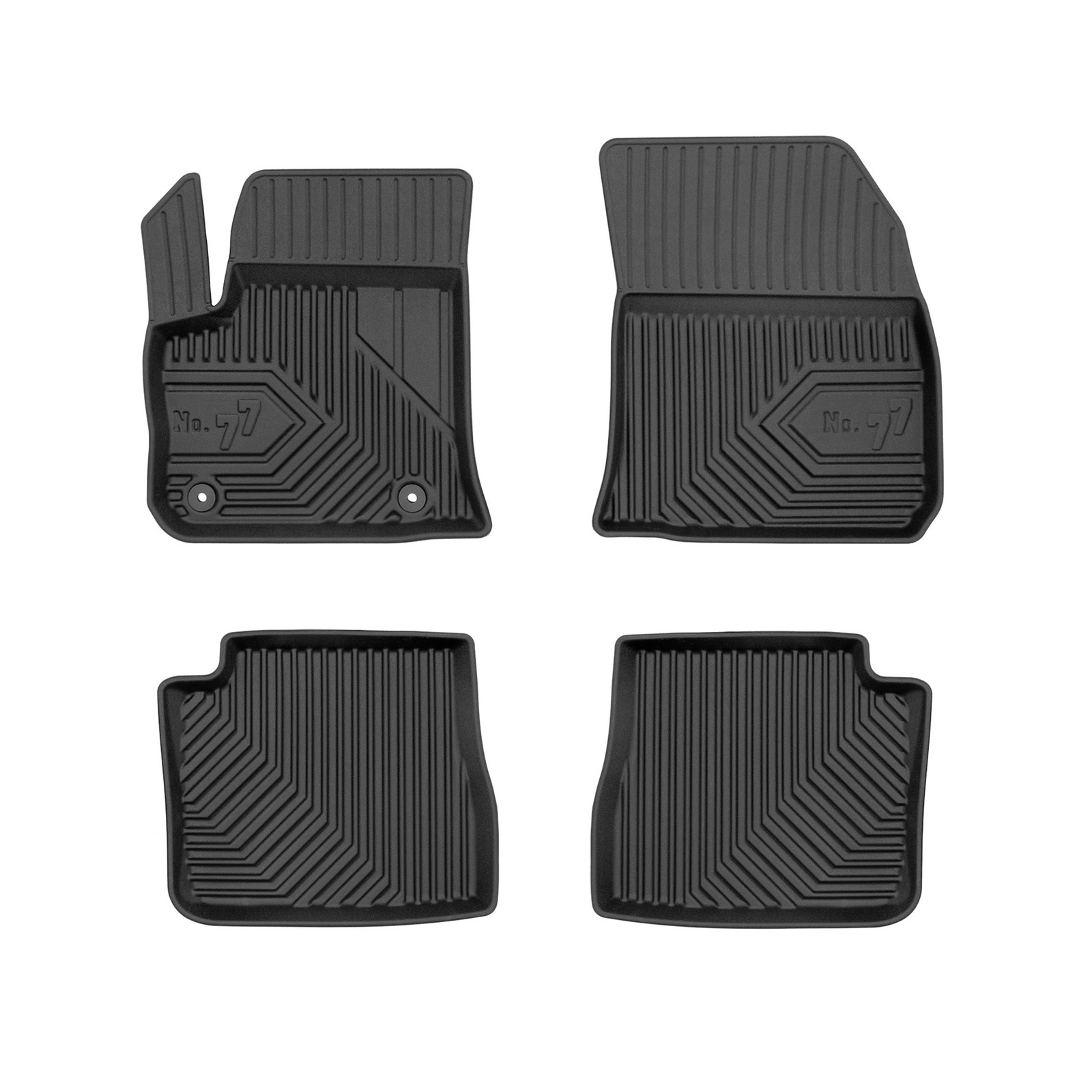 Tapis de sol Citroen e-C4 e-C4X 2022-2026 caoutchouc TPE auto 4 pièces étanches