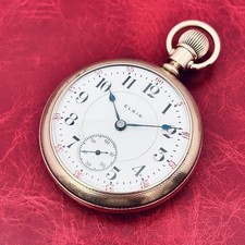 Vintage 1908 Elgin 18s/23j Model 8 Veritas 214 GF Pocket Watch Serviced