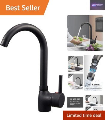 Messing Küchen Spültisch Mischbatterie - eleganter Schwanenhals, einfache Wartung