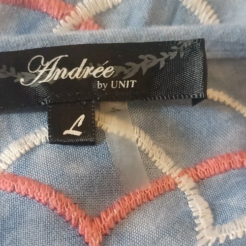 Andre By Unit Top Womens Large Embroidered Detail Comfort Hipster - Picture 7 of 10