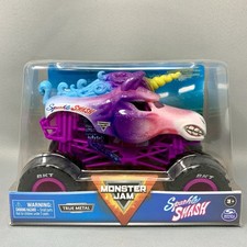 Monster Jam Sparkle Smash Monster Truck 1:24 2021 Unicorn READ