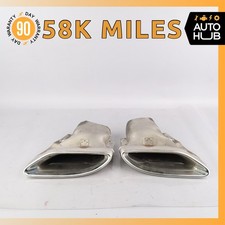 Mercedes W213 E350 Left & Right Side Exhaust Mufflers Tips Set OEM