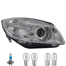 Scheinwerfer rechts inkl. Premium Lampen für Skoda Fabia II 542 mit LWR Motor