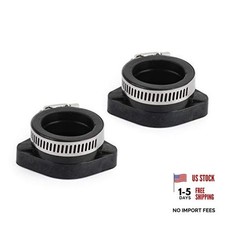 28mm Carburetor Intake Manifold Boot, Carburetor Intake Adapter Flange 2PCS